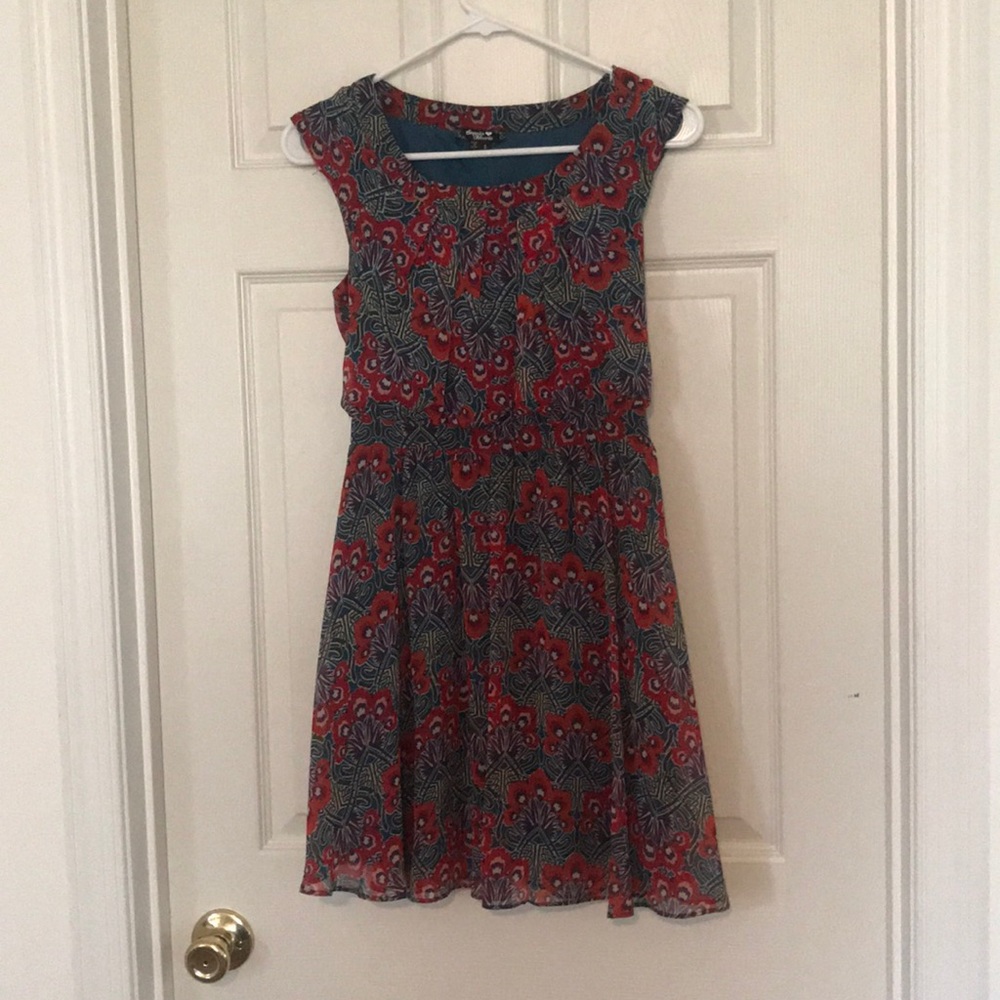 Colorful dress with back detail